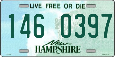 NH license plate 1460397