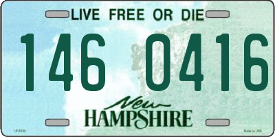 NH license plate 1460416