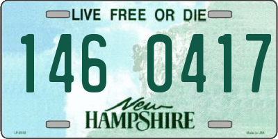 NH license plate 1460417