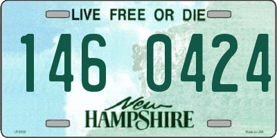 NH license plate 1460424