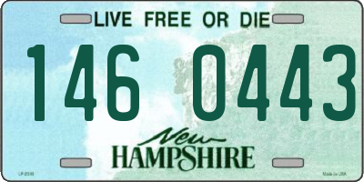 NH license plate 1460443