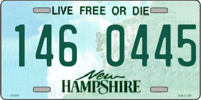 NH license plate 1460445