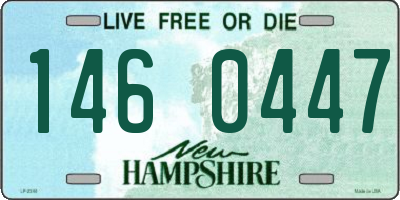 NH license plate 1460447