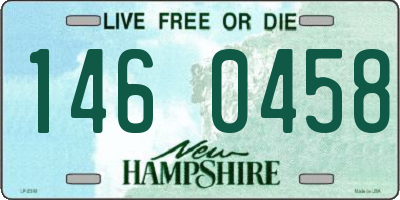 NH license plate 1460458