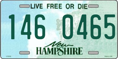 NH license plate 1460465