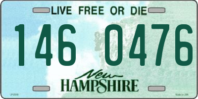 NH license plate 1460476