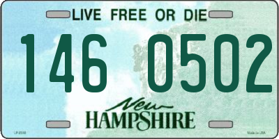 NH license plate 1460502