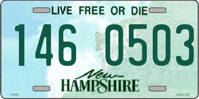 NH license plate 1460503