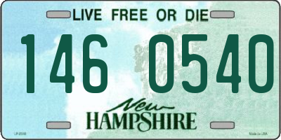 NH license plate 1460540