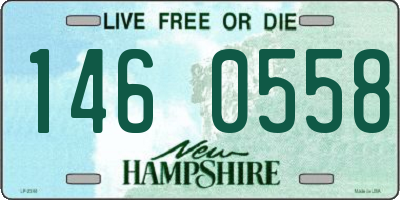 NH license plate 1460558