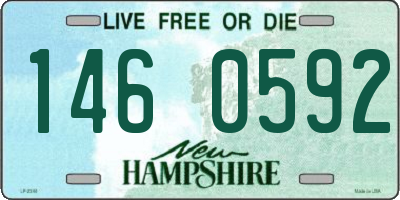 NH license plate 1460592