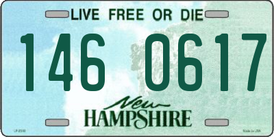 NH license plate 1460617