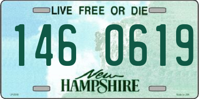 NH license plate 1460619