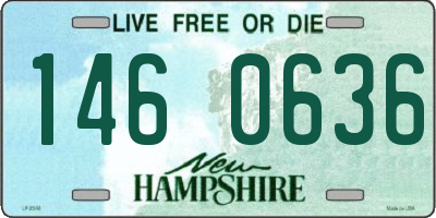 NH license plate 1460636