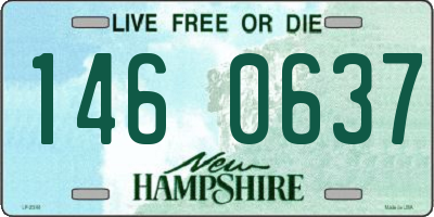 NH license plate 1460637