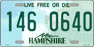 NH license plate 1460640