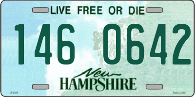 NH license plate 1460642