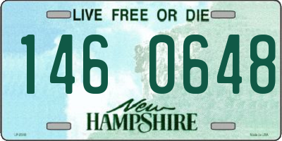 NH license plate 1460648