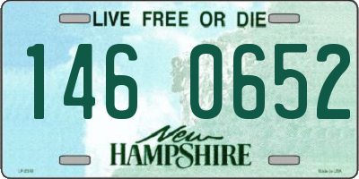 NH license plate 1460652