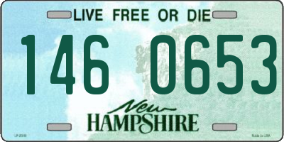 NH license plate 1460653