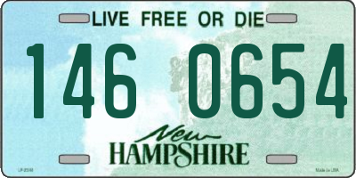 NH license plate 1460654