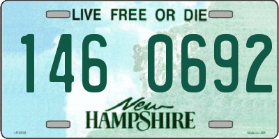 NH license plate 1460692