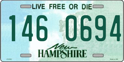 NH license plate 1460694