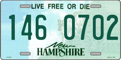 NH license plate 1460702