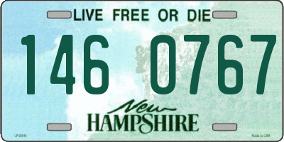 NH license plate 1460767
