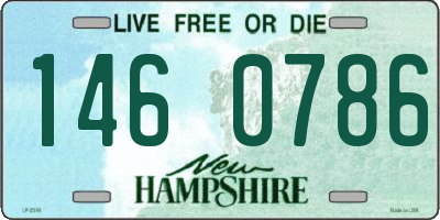NH license plate 1460786