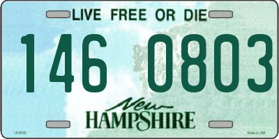 NH license plate 1460803