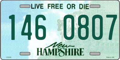 NH license plate 1460807