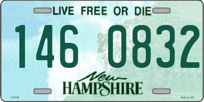 NH license plate 1460832