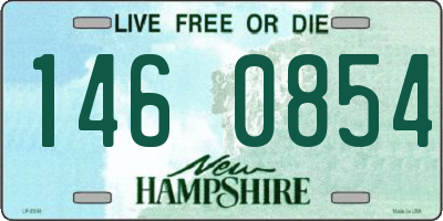 NH license plate 1460854