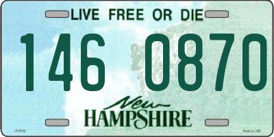 NH license plate 1460870
