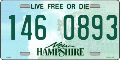 NH license plate 1460893