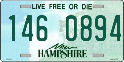 NH license plate 1460894