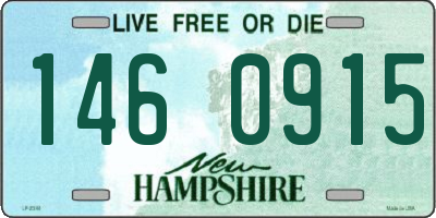 NH license plate 1460915