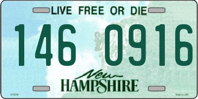 NH license plate 1460916