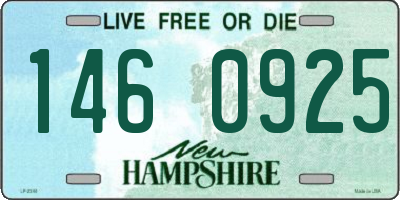 NH license plate 1460925