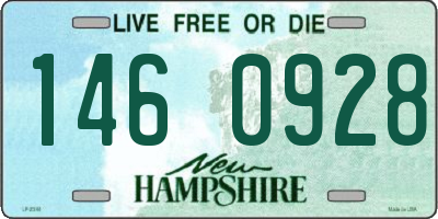 NH license plate 1460928