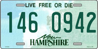 NH license plate 1460942