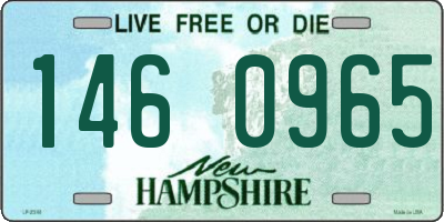 NH license plate 1460965
