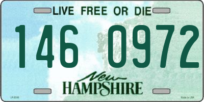 NH license plate 1460972