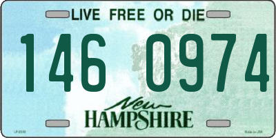 NH license plate 1460974