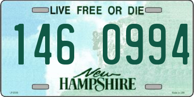NH license plate 1460994
