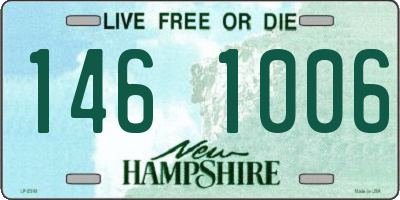 NH license plate 1461006
