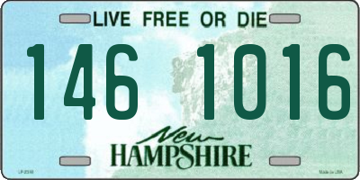 NH license plate 1461016