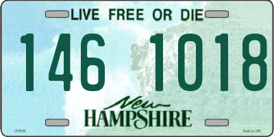 NH license plate 1461018
