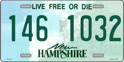 NH license plate 1461032